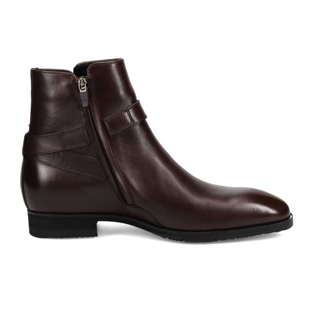 【GORE-TEX】マドラス madras metaインソール搭載シューズ　ベルト付きドレスブーツ　SPM746GT D-BROWN 25.0