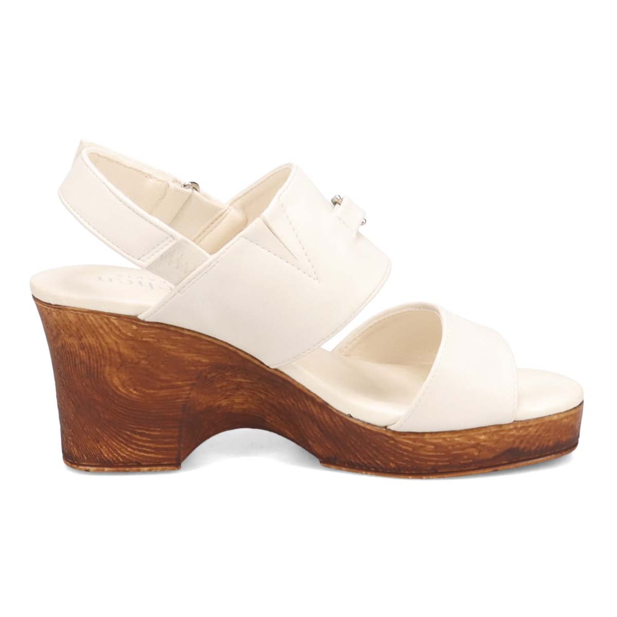 テーン tehen ボリューム感たっぷり♪きれいめカジュアルウェッジヒールサンダル　TN2303 IVORY M　(23.0～23.5)