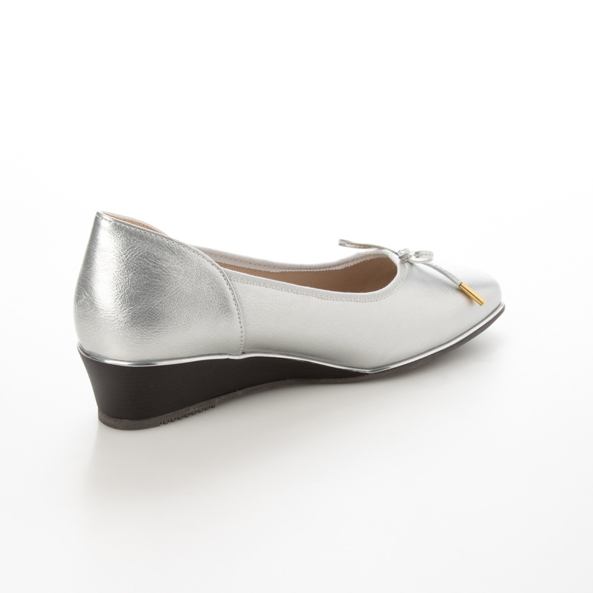テーン tehen 柔らかアッパー♪ベーシックリボンパンプス TN4016 SILVER 23.0