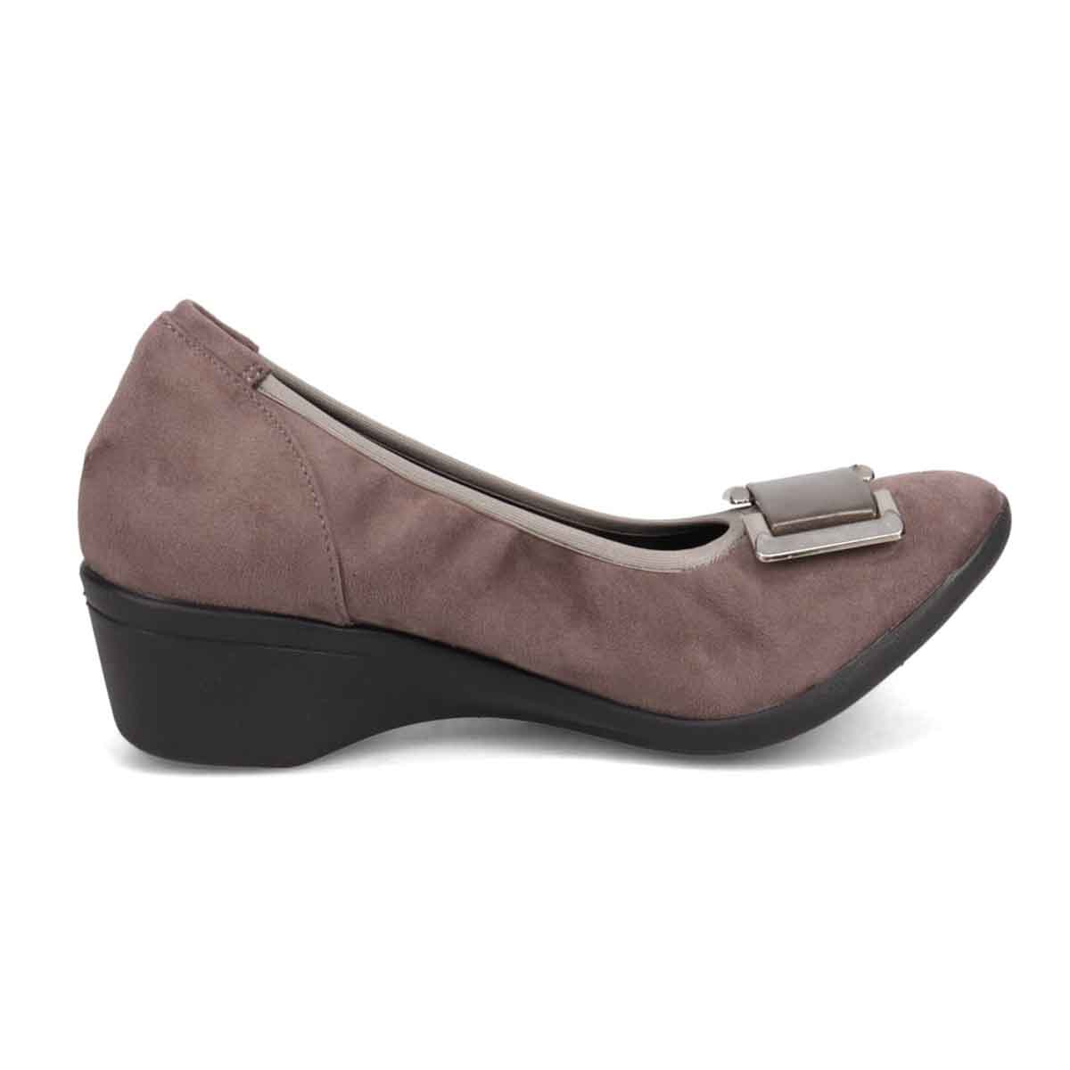 【撥水仕様】テーン tehen 5cmヒールのバックルパンプス TN4030 GRAY-SILKY M(23.0cm相当)