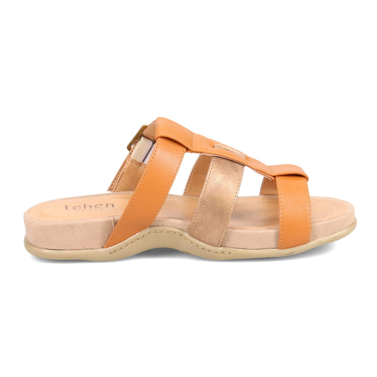 テーン tehen 定番 フラット フットベッドサンダル  TN5004 CAMEL M　(23.0～23.5)