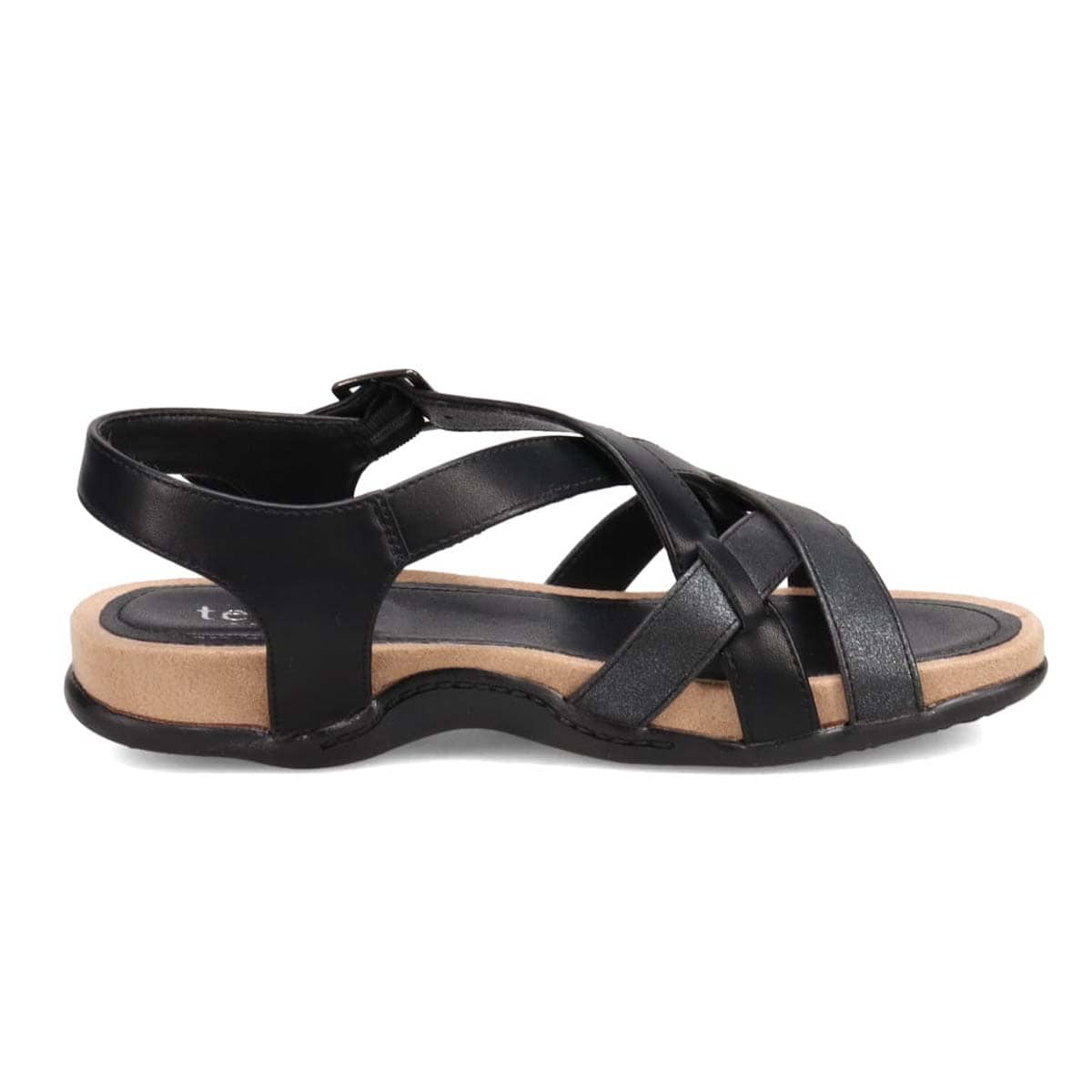 テーン tehen 夏の定番フットベッドフラットサンダル　TN5011 BLACK M　(23.0～23.5)