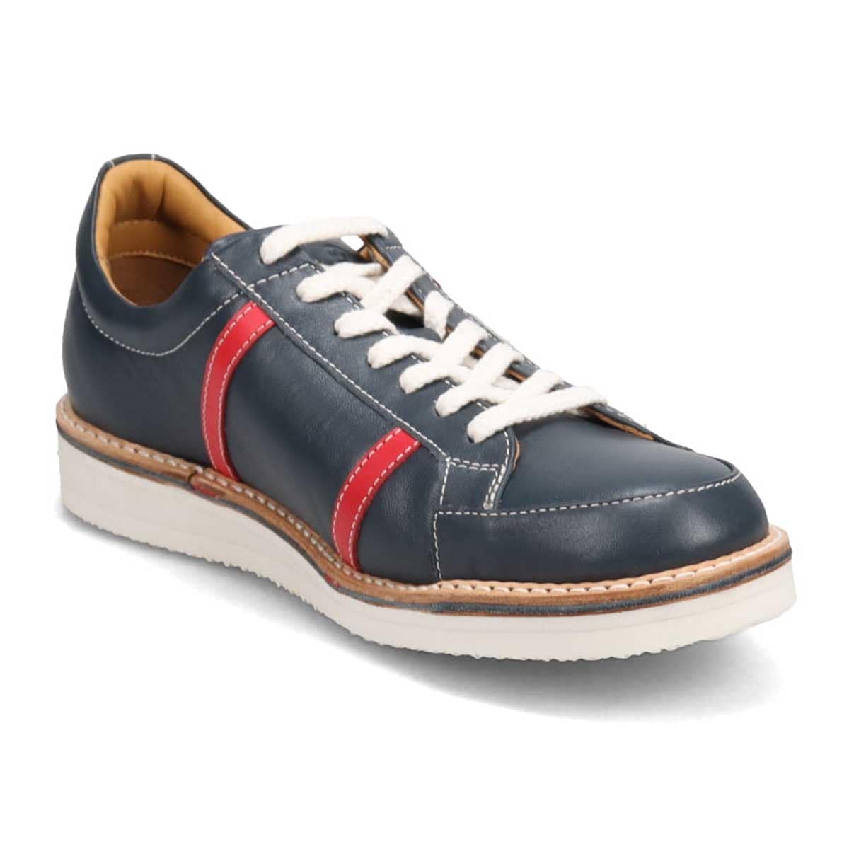 カステルバジャック CASTELBAJAC ローカットレザースニーカー 012321 NAVY 25.0