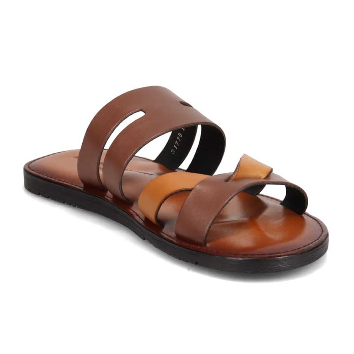 キャサリンハムネットロンドン KATHARINE HAMNETT LONDON レザーサンダル  031770 D-BROWN 25.0