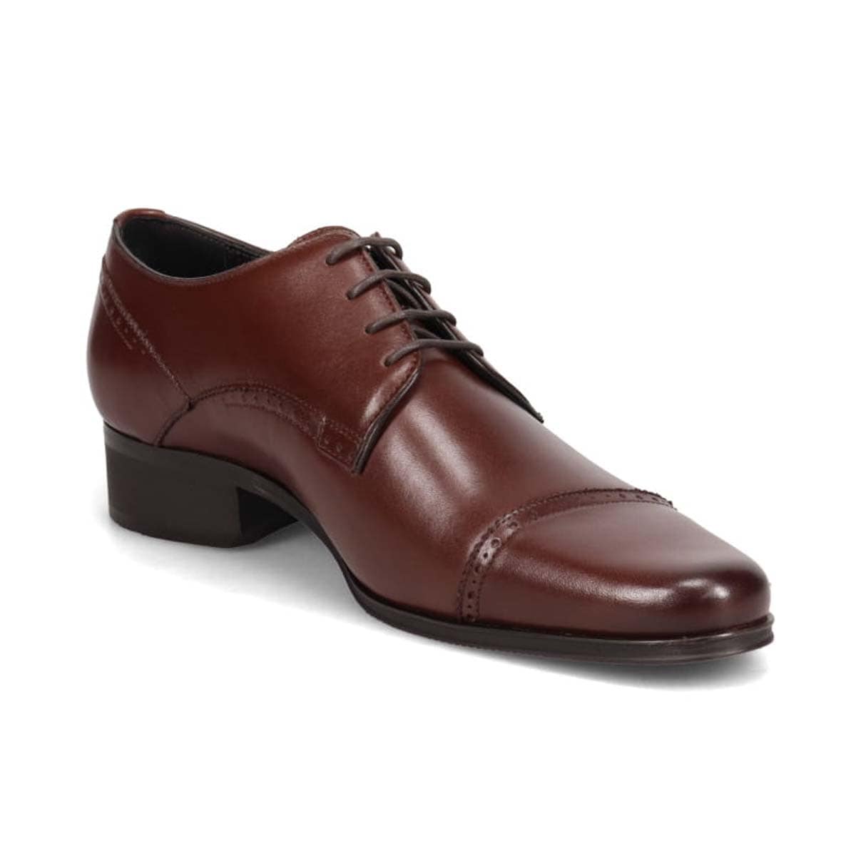 KATHARINE HAMNETT LONDON　外羽根ストレートチップドレスシューズ　03954 D-BROWN 25.0
