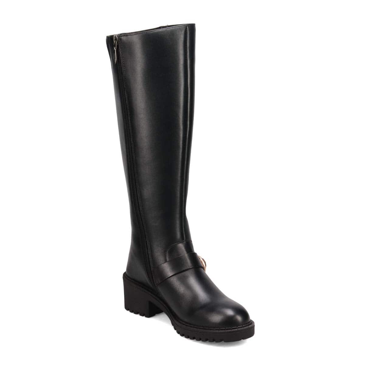 KATHARINE HAMNETT LONDON　ロングブーツ 048108 BLACK 23.0