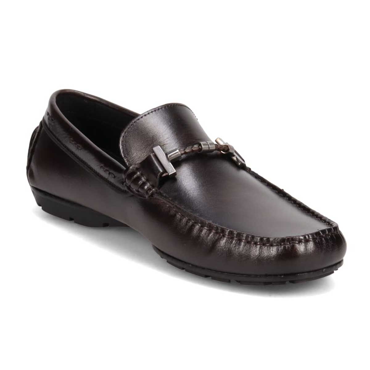 ランバンコレクション LANVIN COLLECTION ビット付き ドライビングシューズ 083482 D-BROWN 25.0