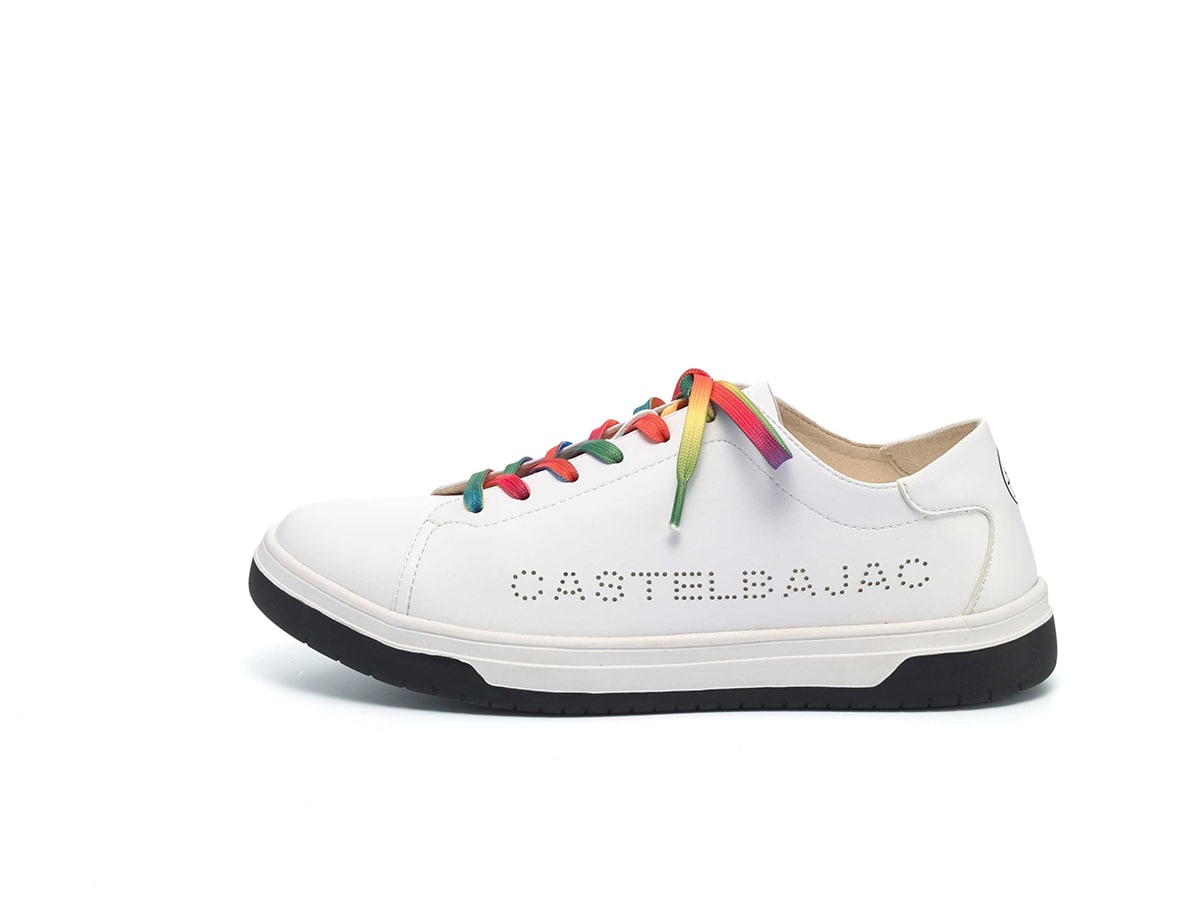 CASTELBAJAC　軽量アンライニングコートタイプスニーカー　12262 WHITE 25.0