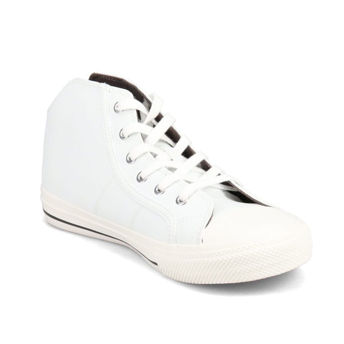 CASTELBAJAC　バルカナイズ製法　コートタイプデザインスニーカー　12275 WHITE 25.0