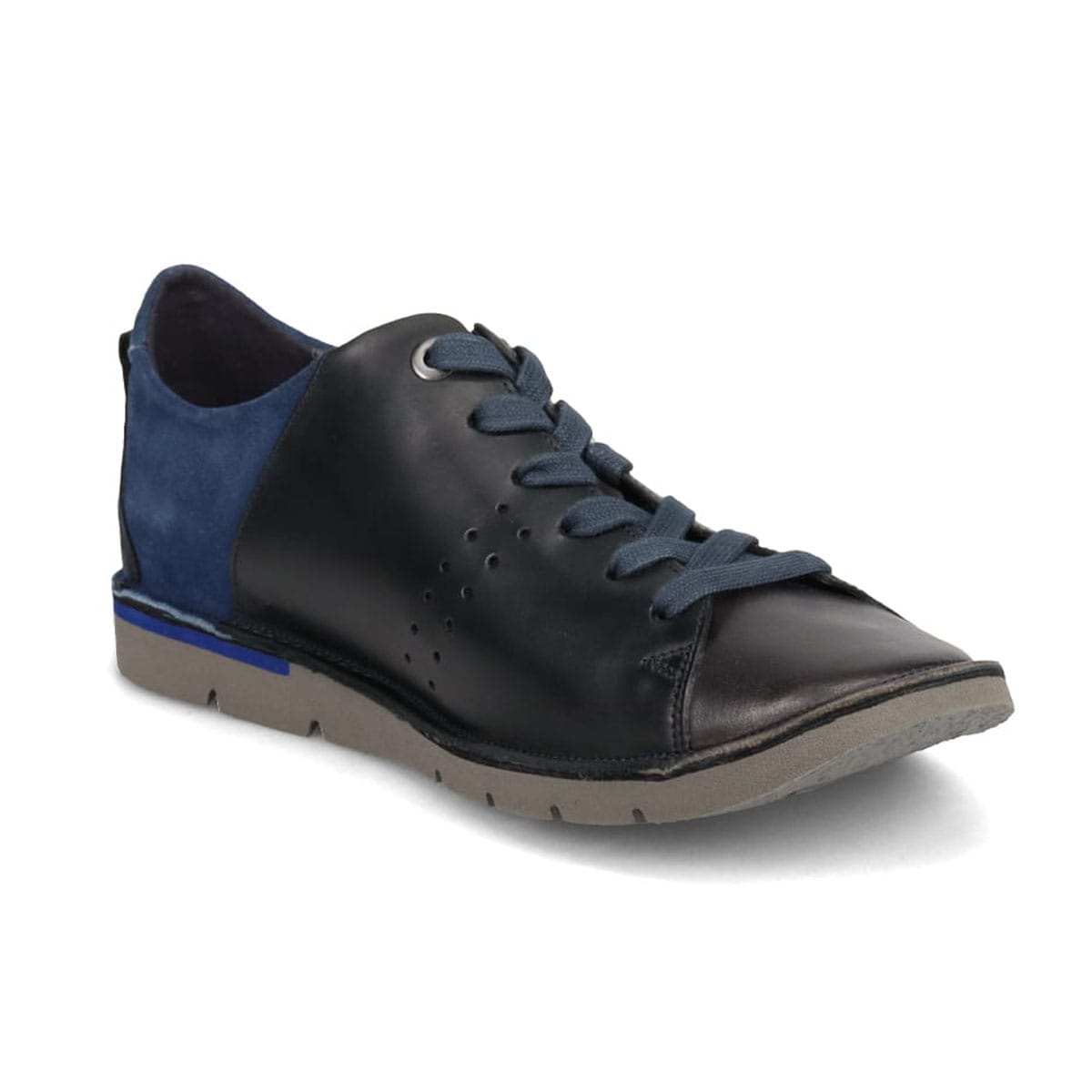 LANVIN en Bleu　プラットステッチダウンスニーカー　86455 BLACK 25.0