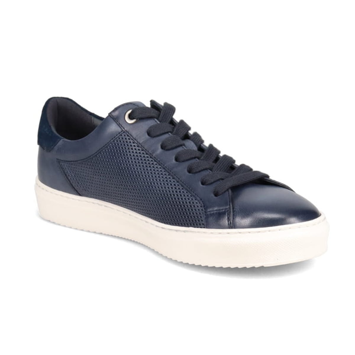 LANVIN en Bleu　パンチングＭＩＸ メッシュコートスニーカー　86473 NAVY 25.0