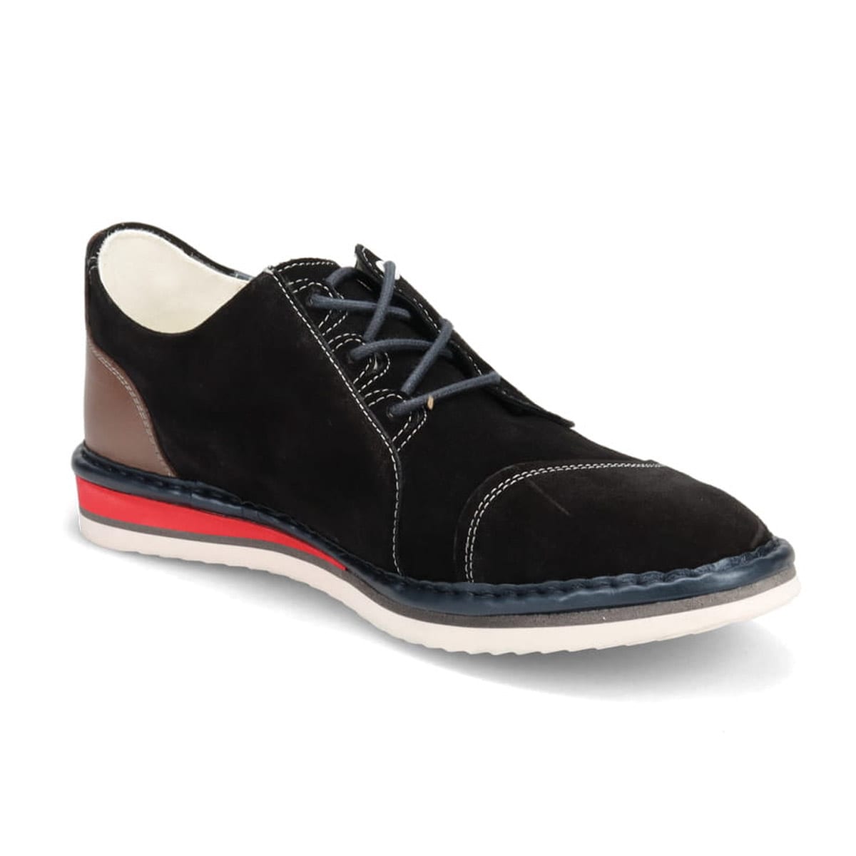 LANVIN en Bleu　アシンメトリーレースアップ カジュアルシューズ　86483 BLACK 25.0