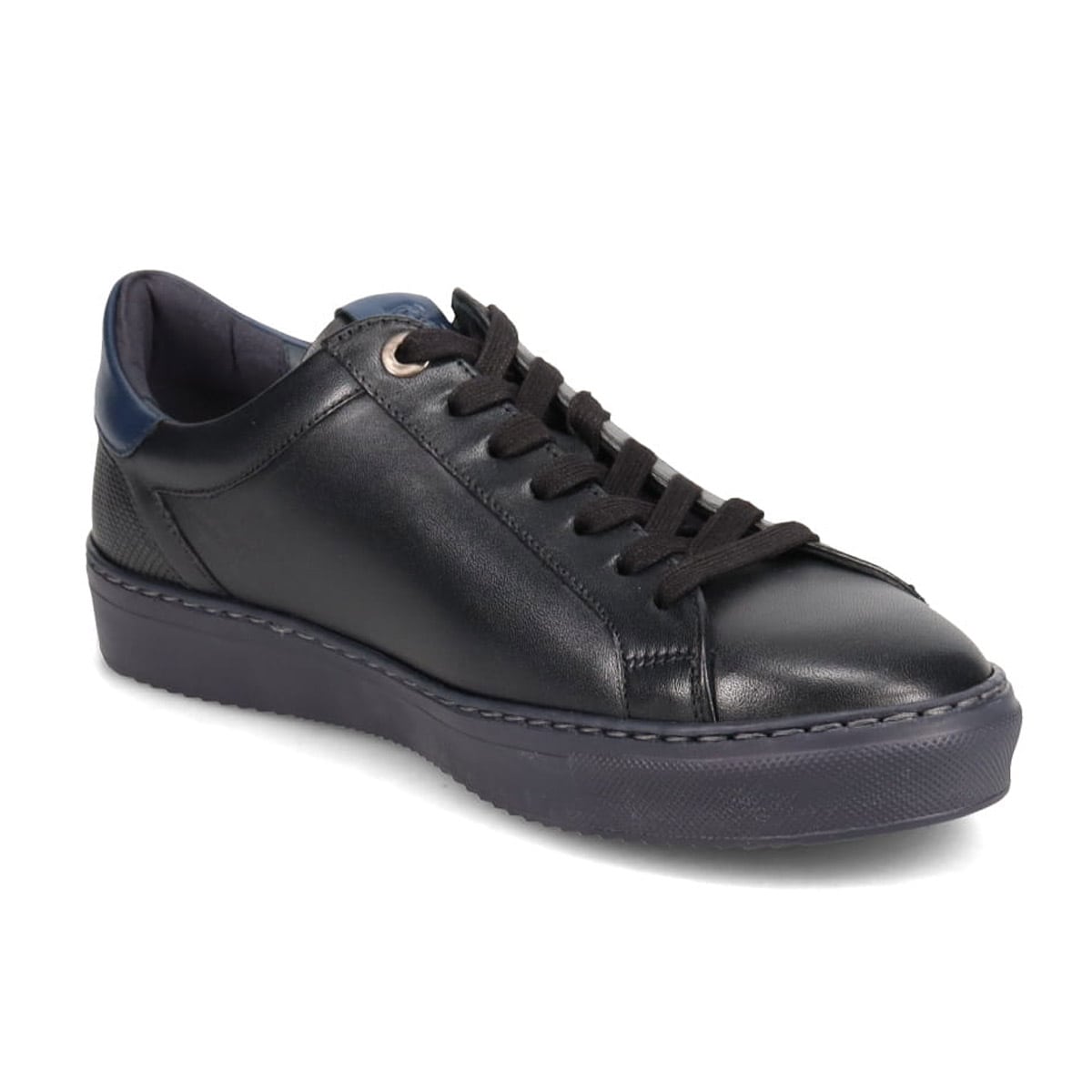 LANVIN en Bleu　カジュアルレザースニーカー  86501 BLACK 25.0