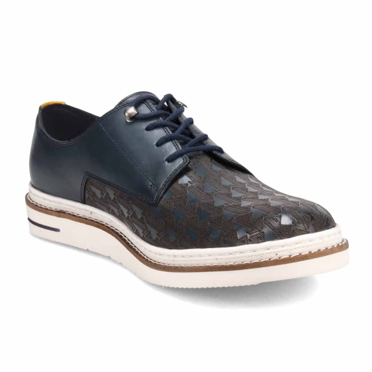 ランバンオンブルー LANVIN en Bleu  オンブルーシグネチャーロゴ レザースニーカー  86512 NAVY 25.0