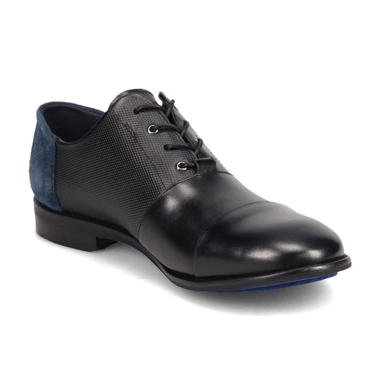 ランバンオンブルー LANVIN en Bleu  アシンメトリーオックスフォード ストレートチップ  86517 BLACK 25.0