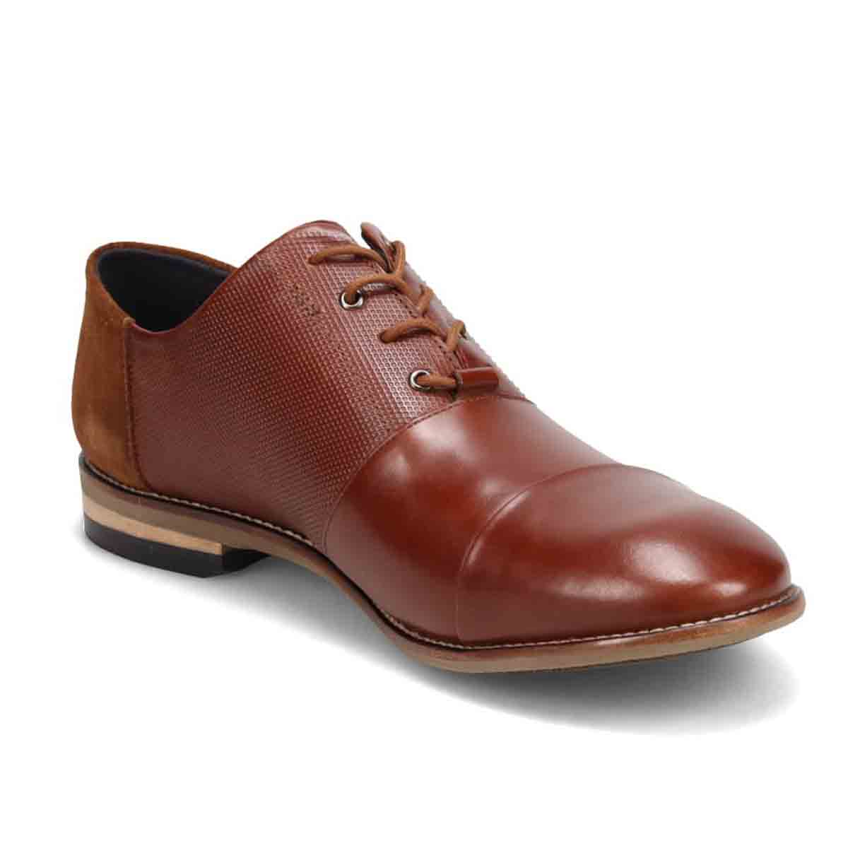 ランバンオンブルー LANVIN en Bleu  アシンメトリーオックスフォード ストレートチップ  86517 BROWN 25.0