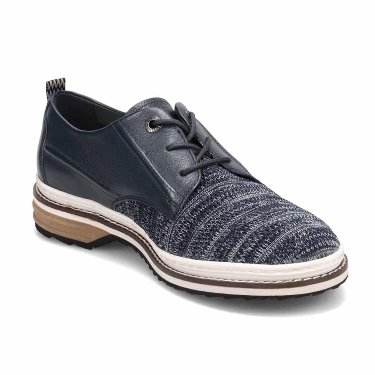 ランバンオンブルー LANVIN en Bleu  ニットスニーカーコンビネーションダービーシューズ 86537 NAVY 25.0