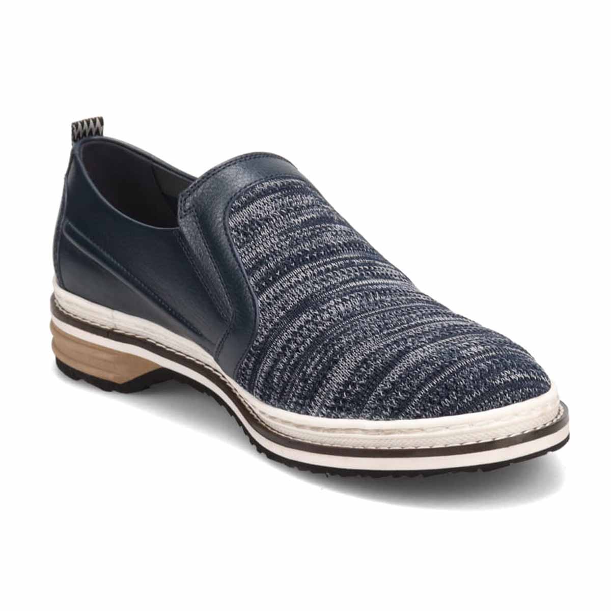 ランバンオンブルー LANVIN en Bleu  ニットスニーカーコンビネーションスリッポンシューズ 86538 NAVY 25.0