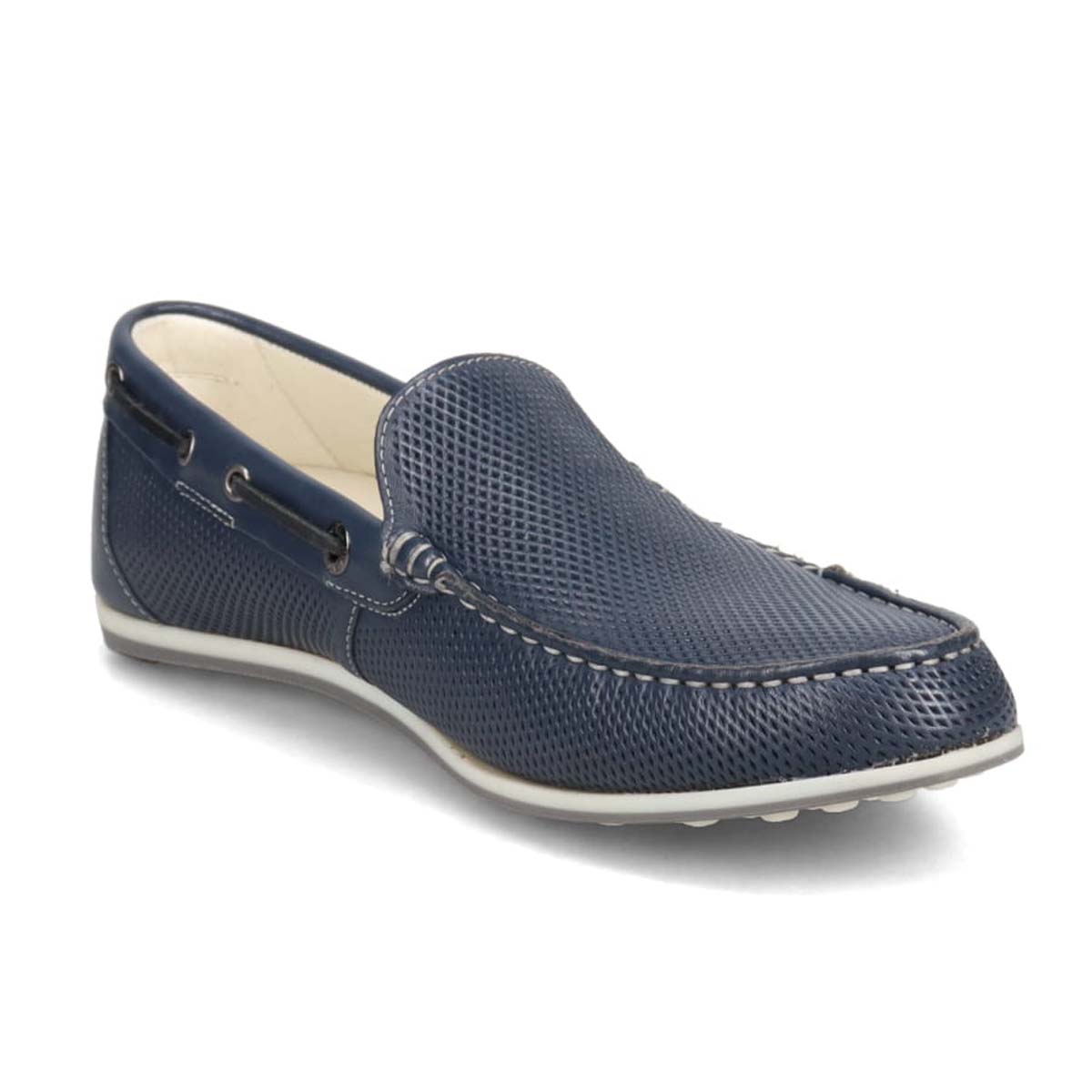 ランバンオンブルー LANVIN en Bleu パンチングメッシュドライビングシューズ 86545 NAVY 25.0