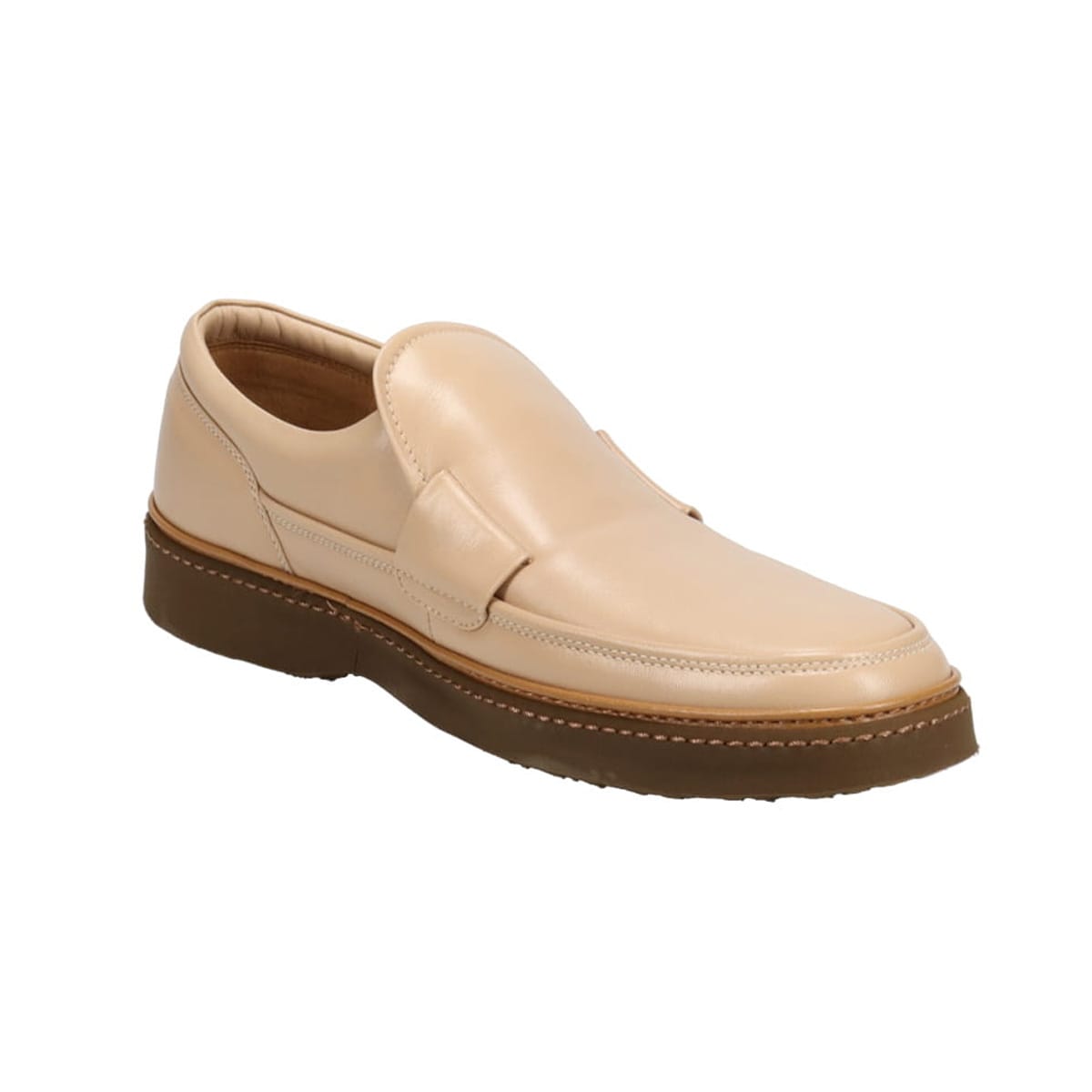 DAKS モカシンカジュアルスリップオンシューズ DA2004 BEIGE 25.0
