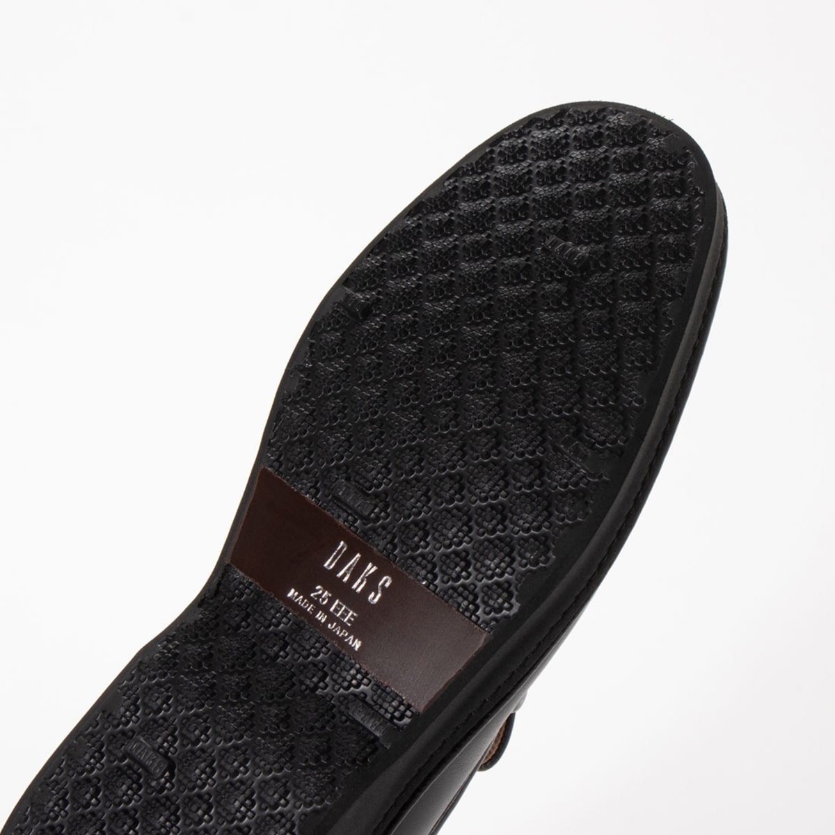 DAKS モカシンカジュアルスリップオンシューズ DA2004 BLACK 25.0