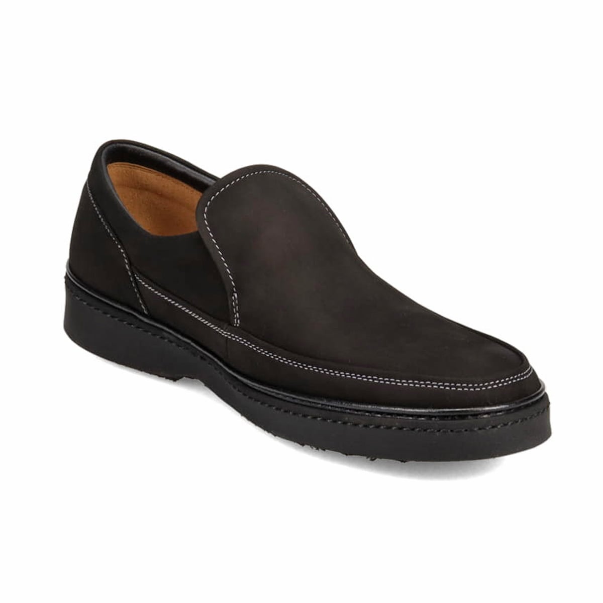 ダックス DAKS ふんわり柔らかな足当たり！DAKSスリッポンシューズ DA2107 BLACK-NUBUK 25.0