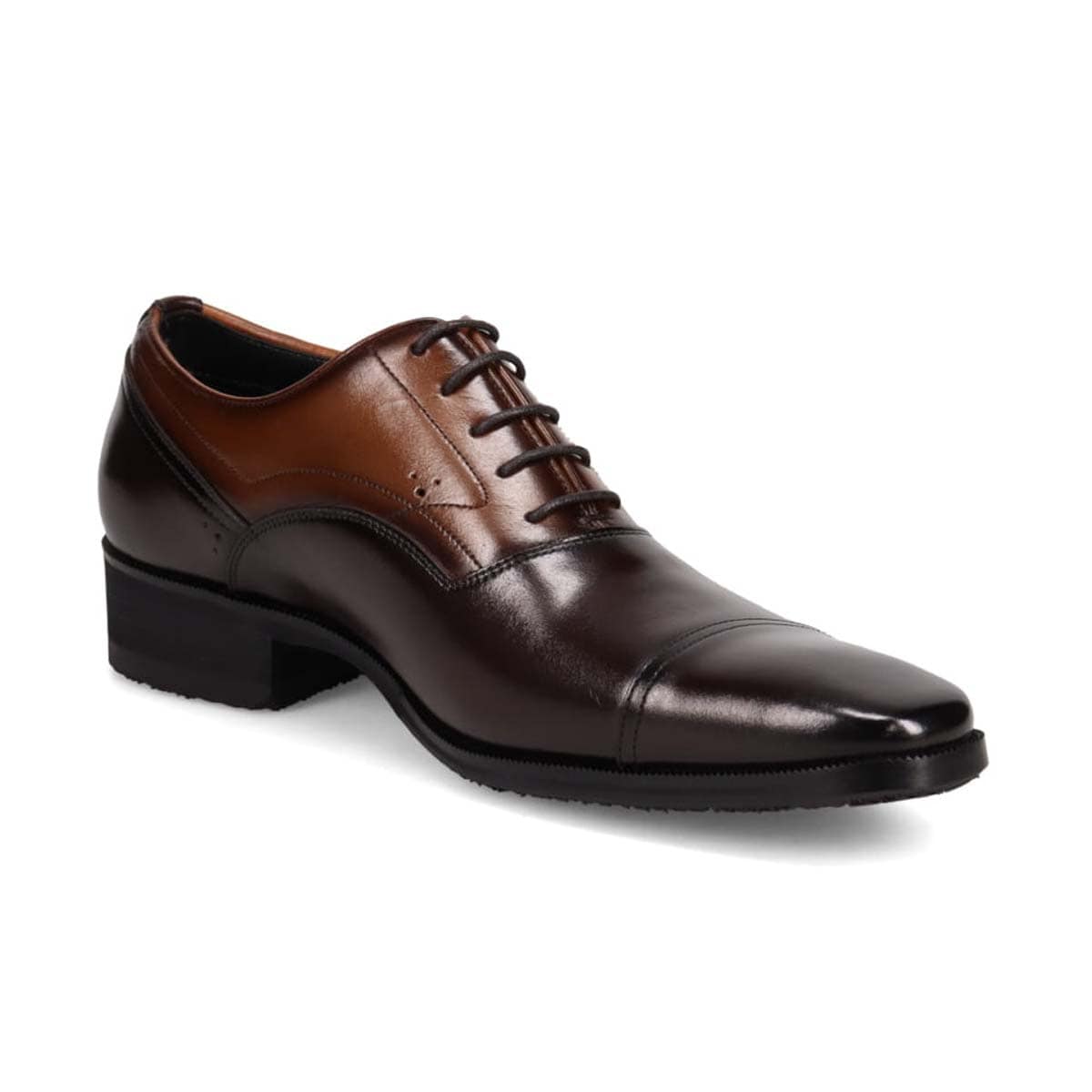 モデロ MODELLO 4ｃｍ４時間防水 内羽根ストレートチップドレスシューズ　DM1607H D-BROWN/BROWN 25.0