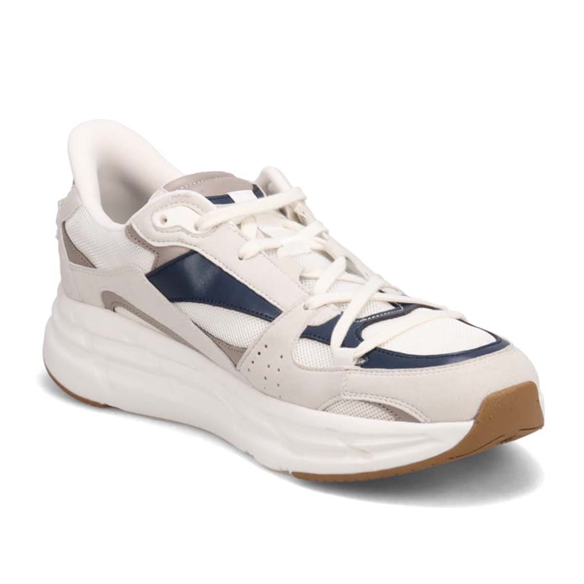 モデロ MODELLO 「リカバリーインソール」搭載で指圧効果により血行を115％促進。Recoveryナイロンメッシュスニーカー　DM2754R NAVY/C 25.0