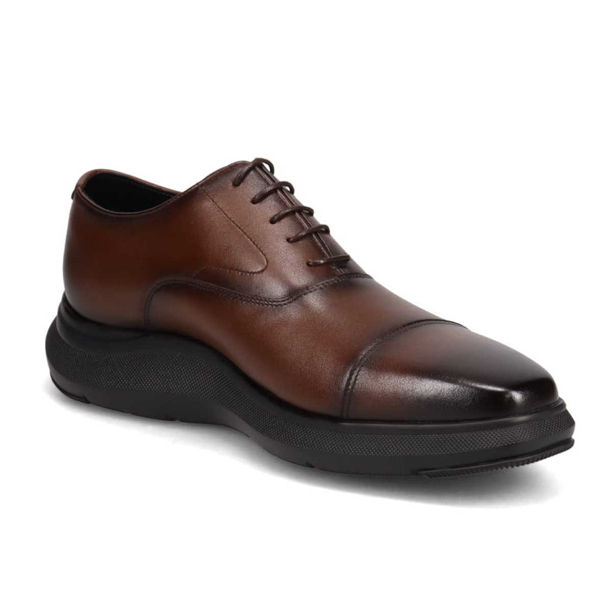 モデロ MODELLO 「リカバリーインソール」搭載で指圧効果により血行を115％促進。内羽根ストレートチップドレスカジュアルシューズ　DM3351R BROWN 25.0