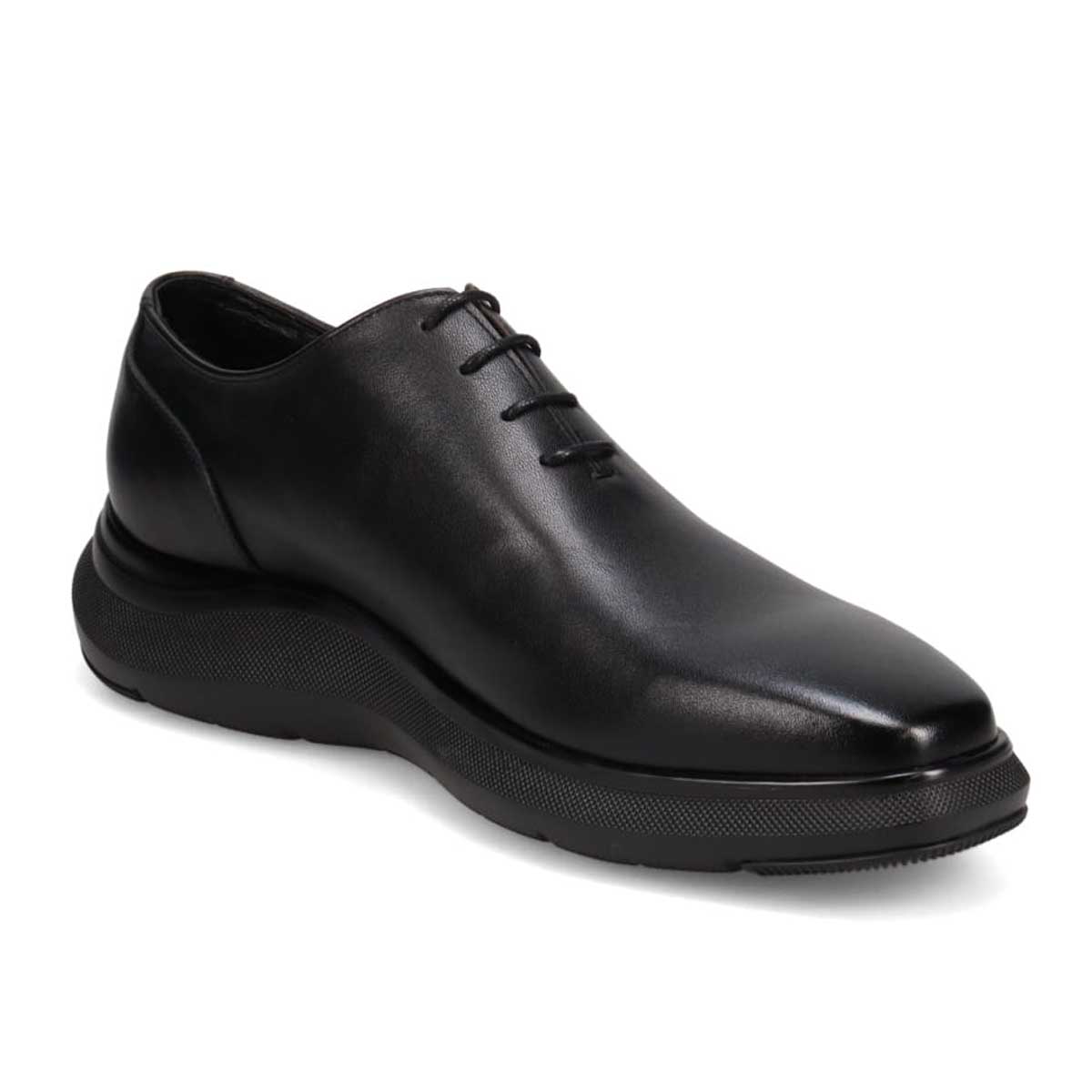 モデロ MODELLO 「リカバリーインソール」搭載で指圧効果により血行を115％促進。ホールカットドレスカジュアルシューズ　DM3352R BLACK 25.0