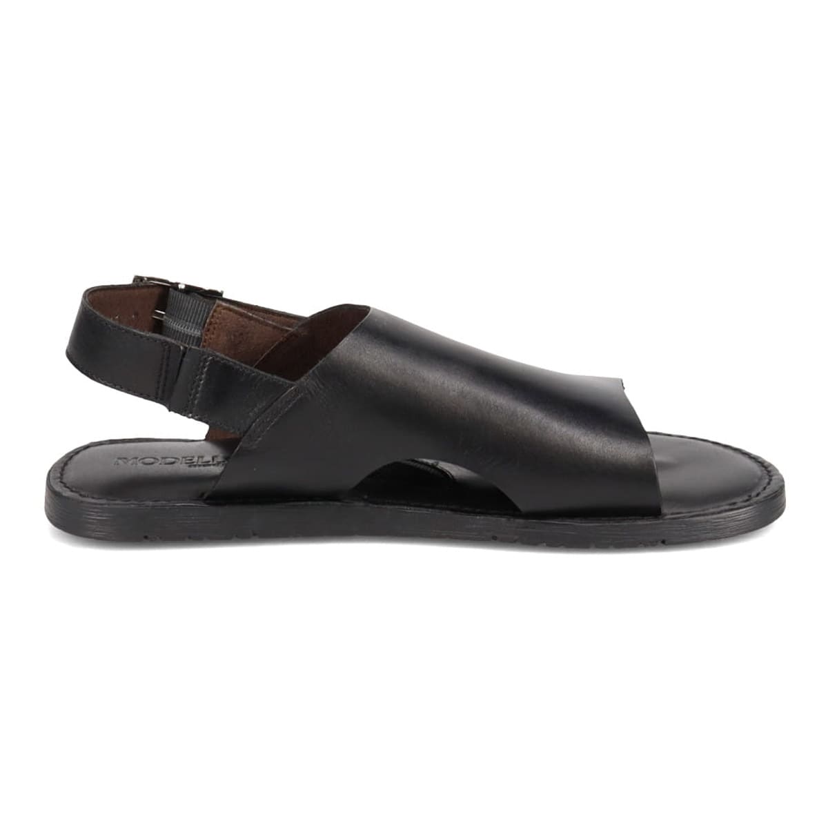 世界初のカバロス加工シリーズ モデロ MODELLO レザーサンダル　DM5131 BLACK 40 (25.0～25.5)