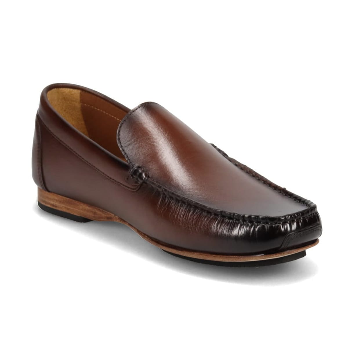 世界初のカバロス加工シリーズ モデロ MODELLO ドライビングシューズ　DM5514 BROWN 25.0