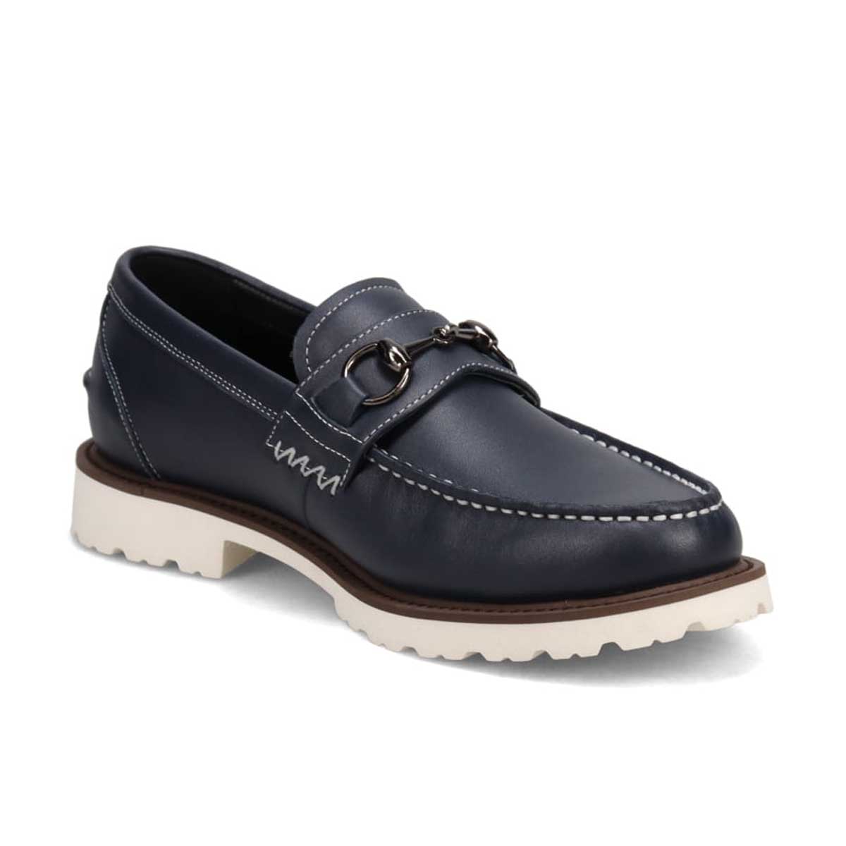 モデロ MODELLO 「リカバリーインソール」搭載で指圧効果により血行を115％促進。Recoveryビットローファー　DM5516R NAVY 25.0