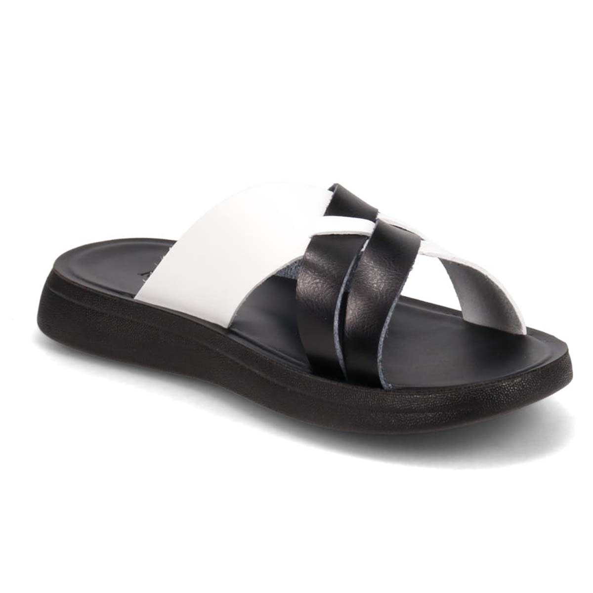 モデロ MODELLO メンズ フラットサンダル　DM5911X BLACK/WHITE M（25～25.5）