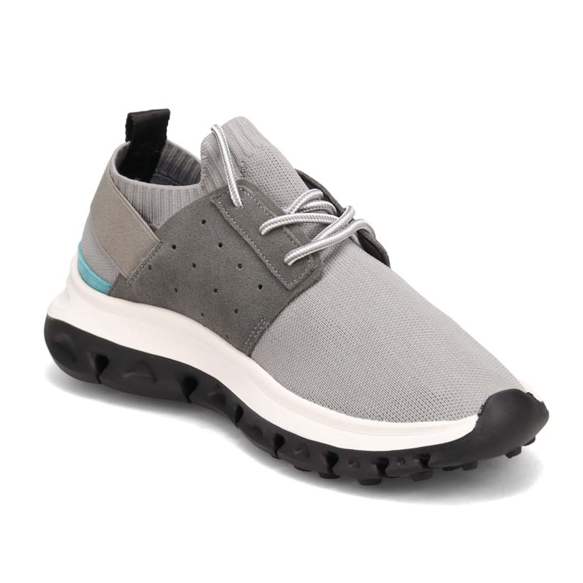 モデロ MODELLO 「リカバリーインソール」搭載で指圧効果により血行を115％促進。 レースアップカジュアルスニーカー　DM6522R L-GRAY M(25.0～25.5cm)