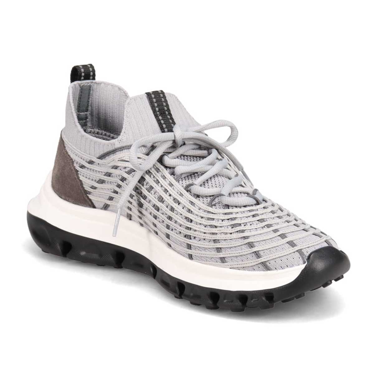 モデロ MODELLO 「リカバリーインソール」搭載で指圧効果により血行を115％促進。Recoveryメッシュニットスニーカー　DM6528R GRAY M