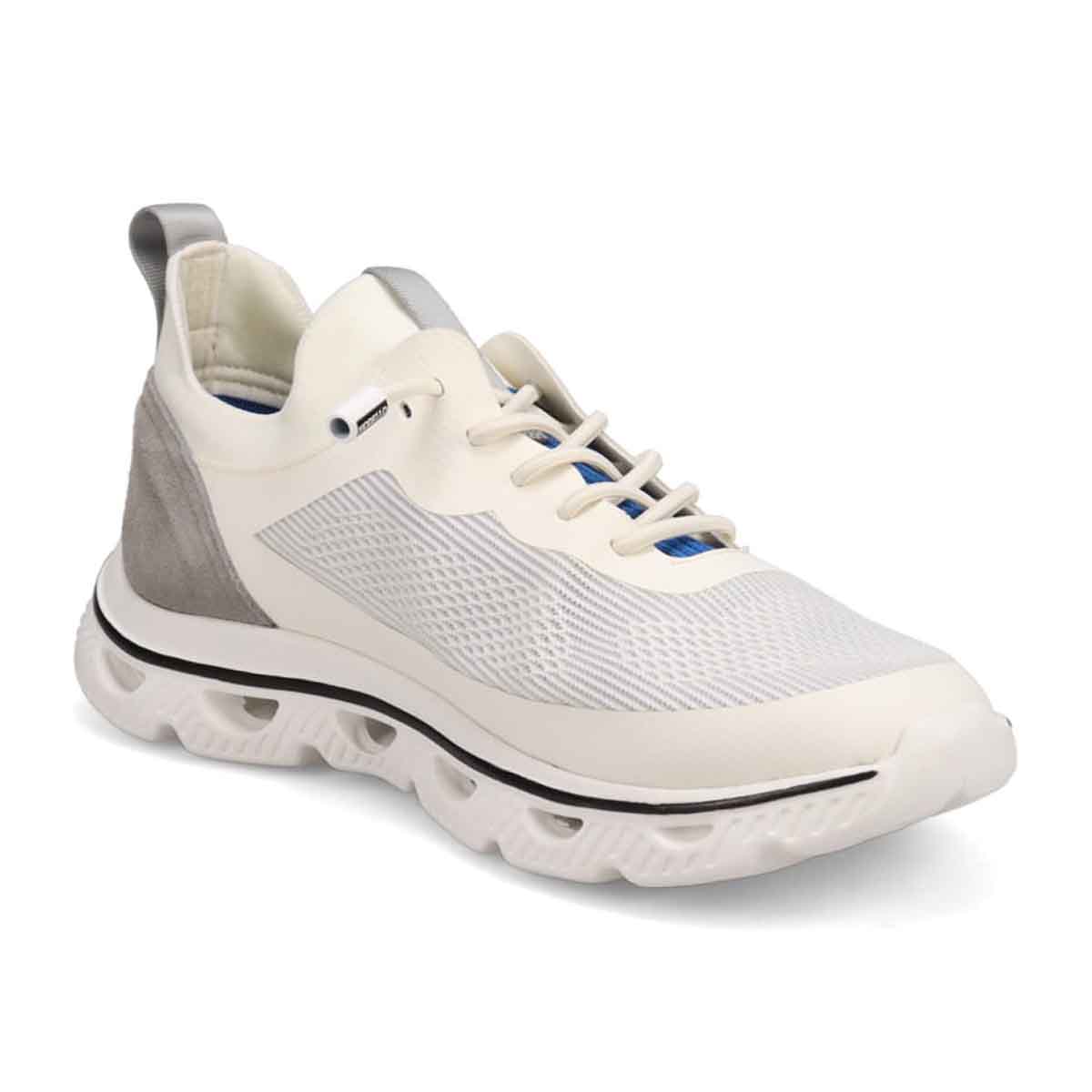 モデロ MODELLO 「リカバリーインソール」搭載で指圧効果により血行を115％促進。Recoveryニットスニーカー　DM6533R WHITE/BLUE M