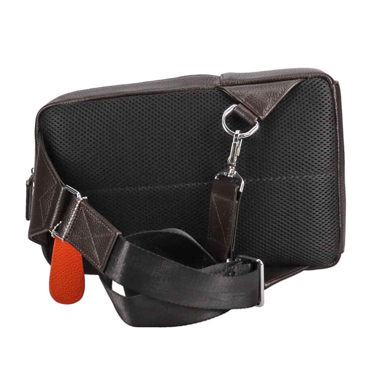 モデロ MODELLO　メンズ本革ボディバッグ　DMB1214 D-BROWN FREE