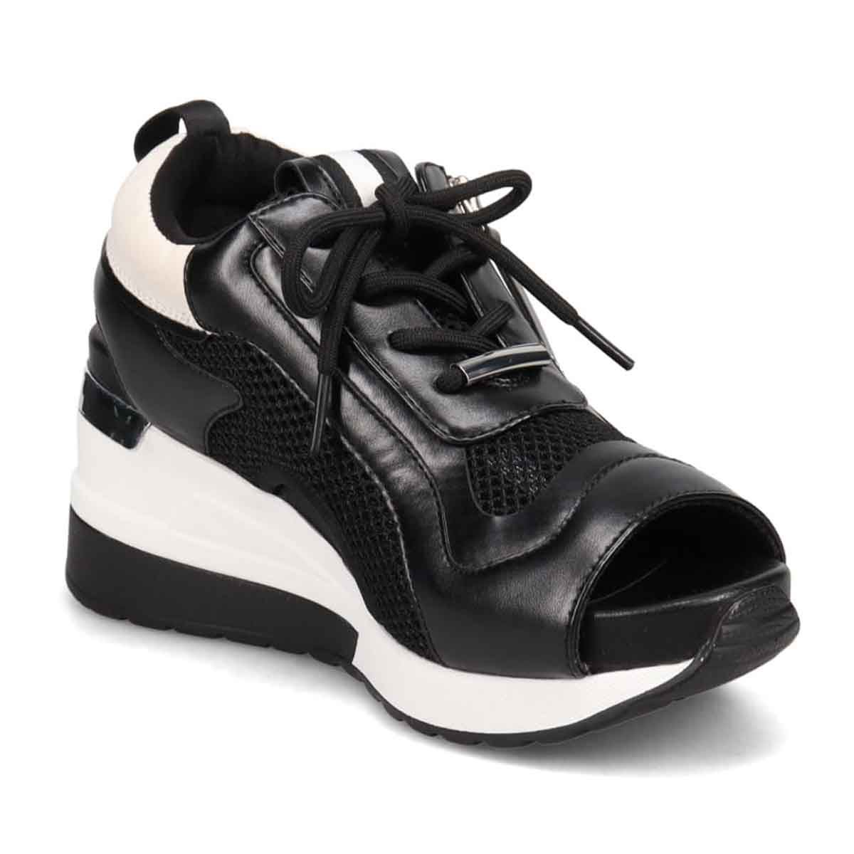 モデロ MODELLO 「リカバリーインソール」搭載で指圧効果により血行を115％促進。Recoveryヒールスニーカーサンダル　DML1940R BLACK 23.0