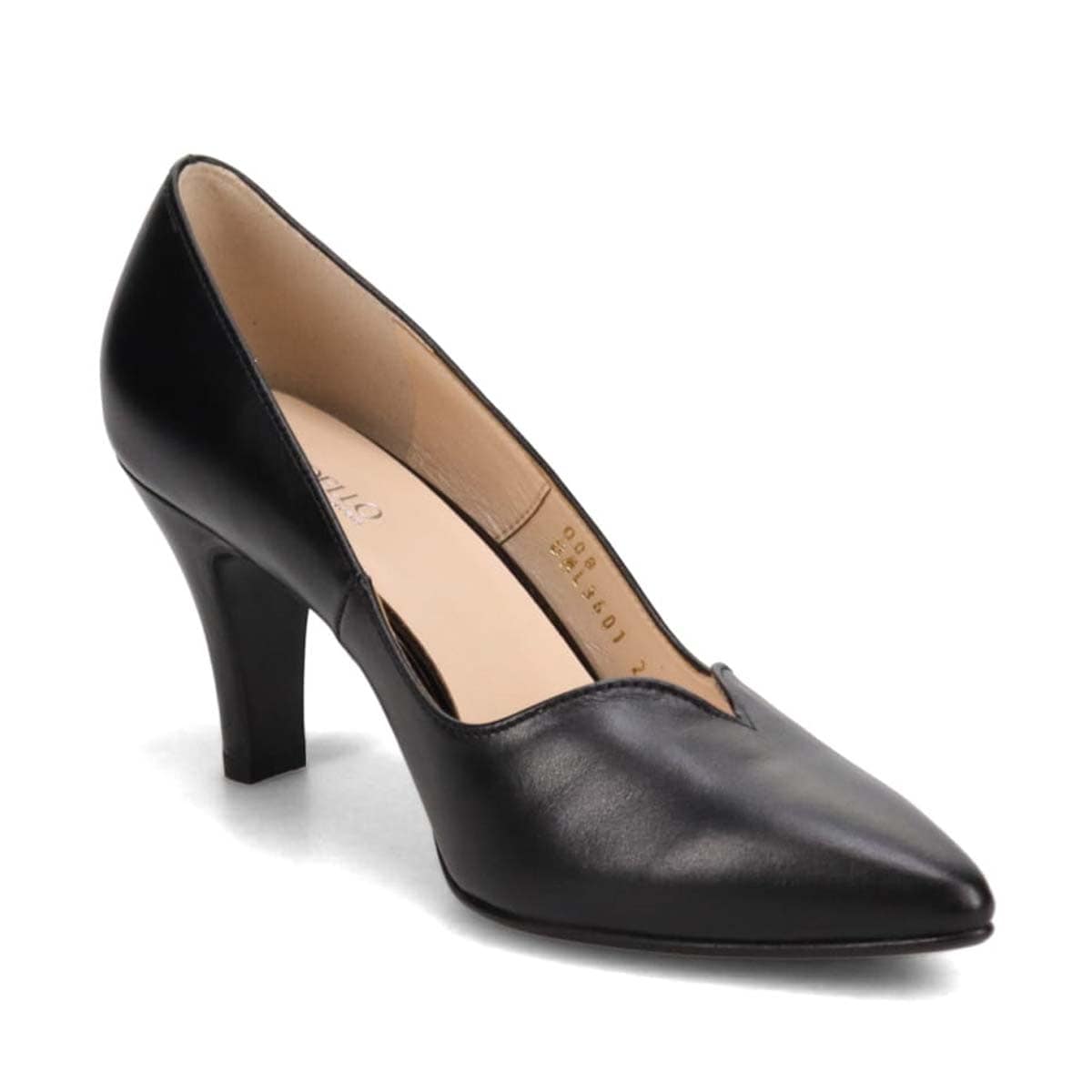 モデロ MODELLO 7.5ｃｍヒール エレガンスパンプス  DML3601 BLACK 23.0