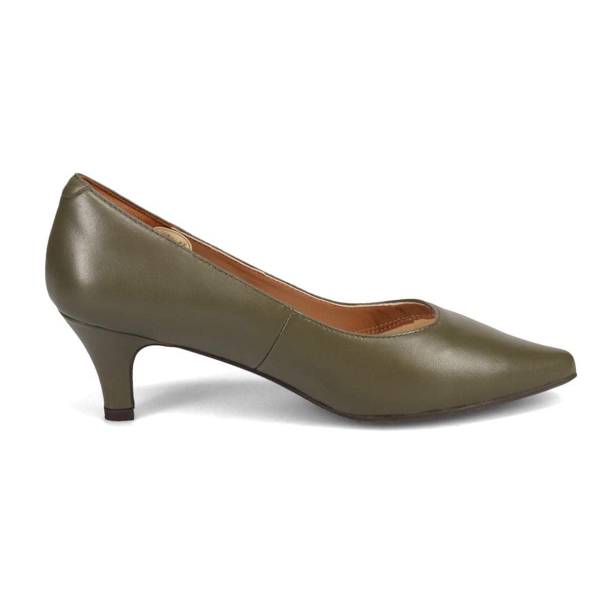 MODELLO 比類ないしなやかさと快適な履き心地が生まれる 『SOFURA』 ポインテッドトゥ・パンプス　DML4519 KHAKI 23.0