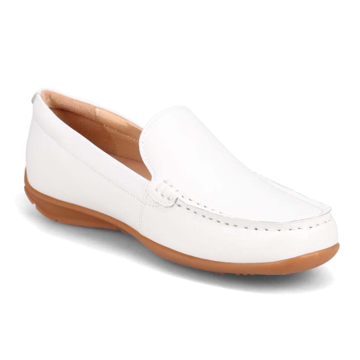 モデロ MODELLO スクエアトゥ モカシンシューズ  DML5500 WHITE 23.0