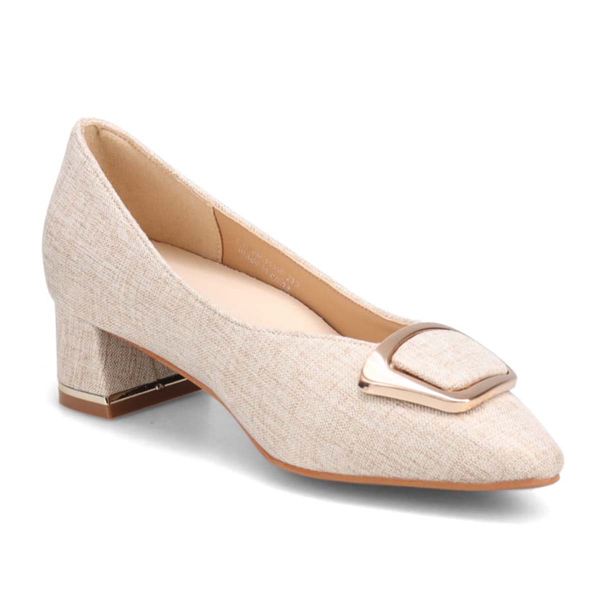 モデロ MODELLO 「リカバリーインソール」搭載で指圧効果により血行を115％促進。Recoveryポインテッドパンプス　DML5505R BEIGE-TX 23.0