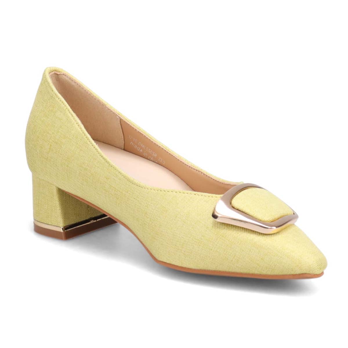 モデロ MODELLO 「リカバリーインソール」搭載で指圧効果により血行を115％促進。Recoveryポインテッドパンプス　DML5505R L-GREEN-TX 23.0