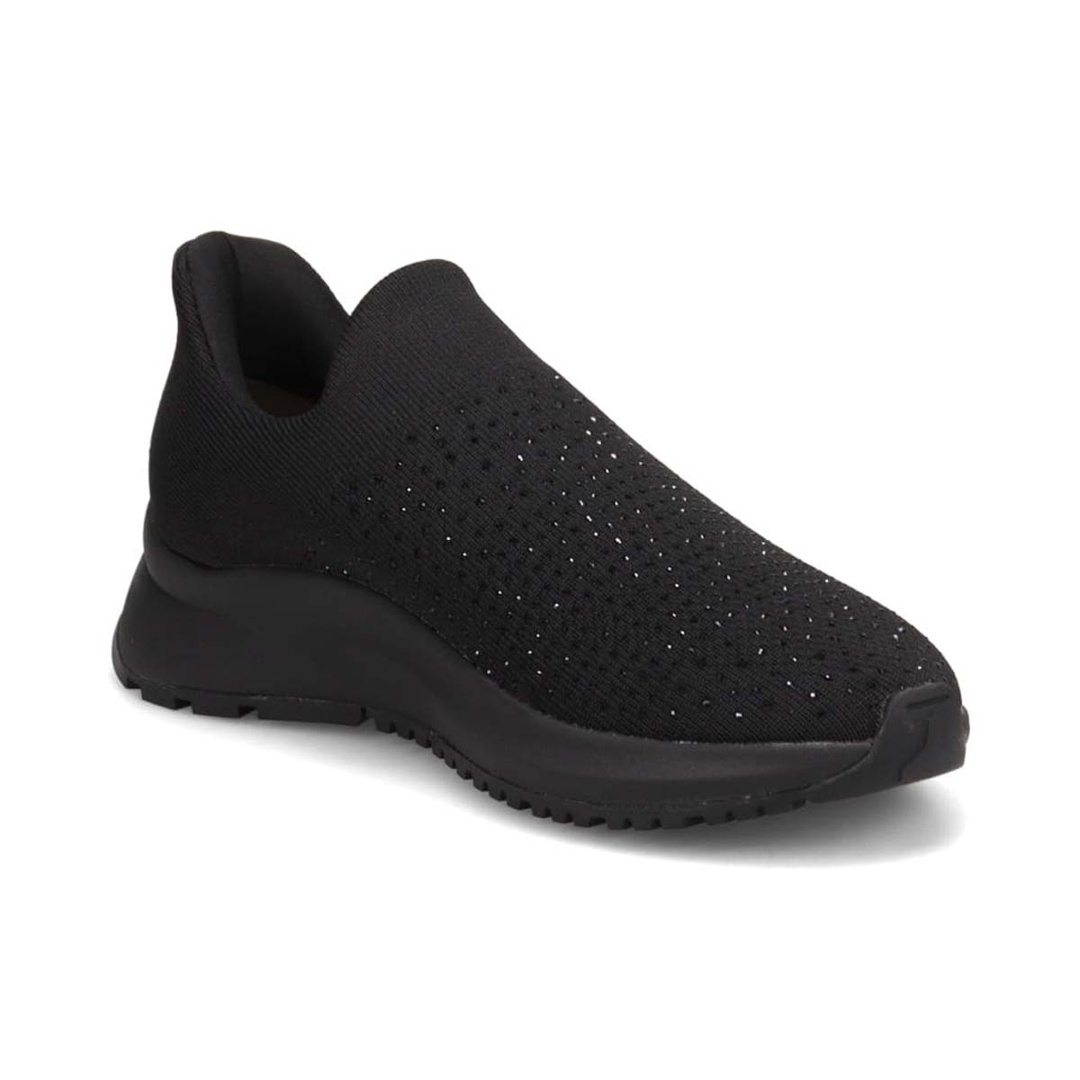 【撥水仕様】モデロ MODELLO ニットスリッポンスニーカー　DML8806 BLACK/BLACK 23.0