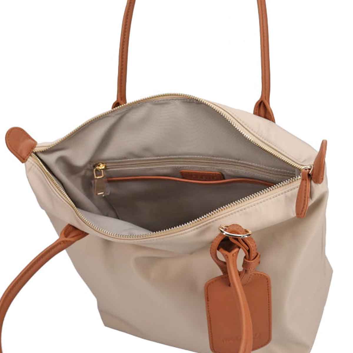 モデロ MODELLO　【王道キレイめ】高機能デイリーナイロントートバッグ　DMLB400 L-BEIGE FREE