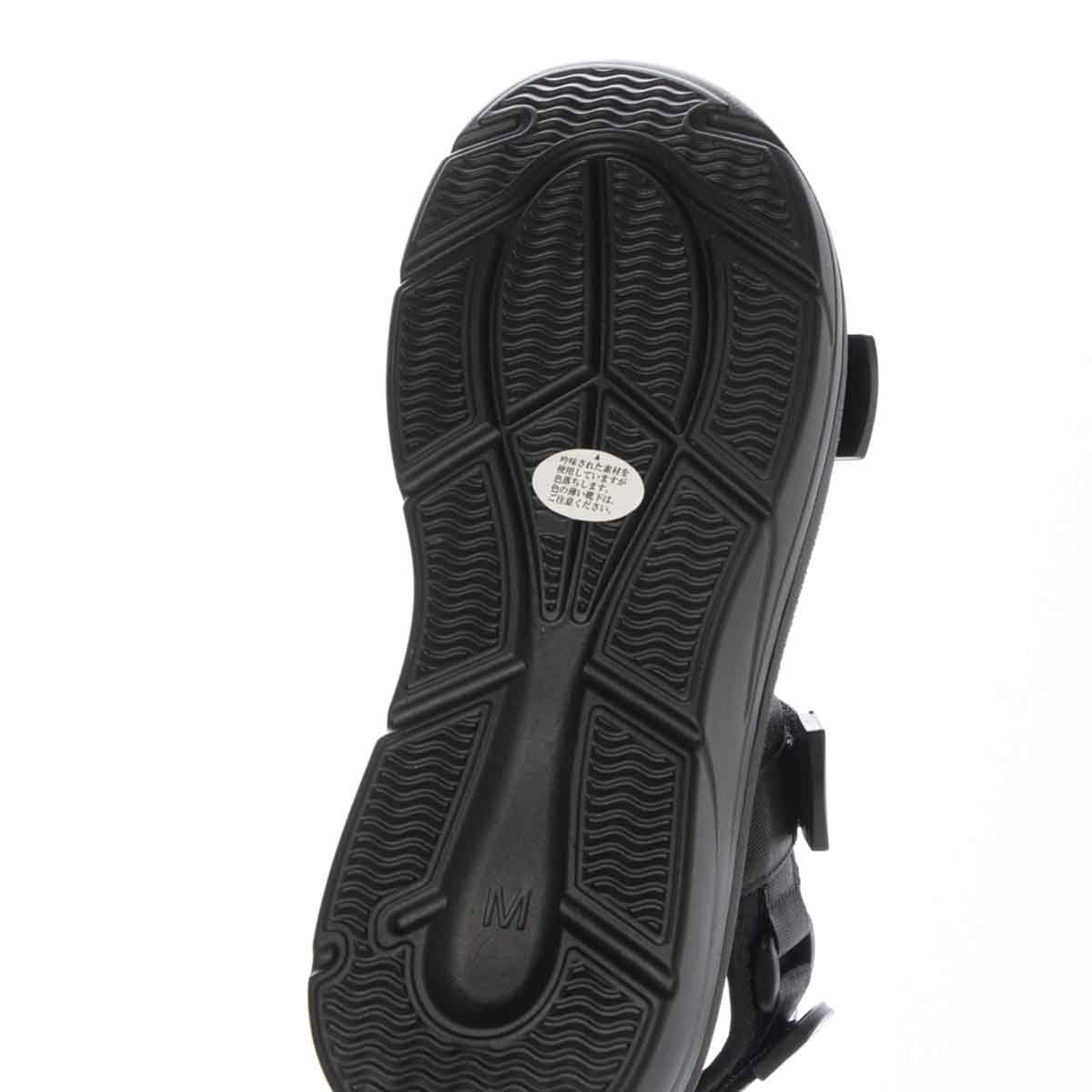 エル スポーツ ELLESPORT 　2本ベルト厚底スポーツサンダル　ESP12607 BLACK M（23～23.5ｃｍ）