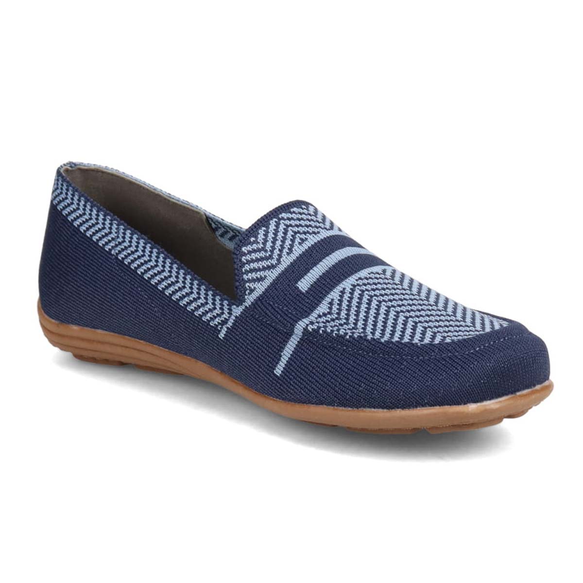 エル スポーツ ELLESPORT ニットドライビングシューズ　ESP14506 NAVY M　(23.0～23.5)