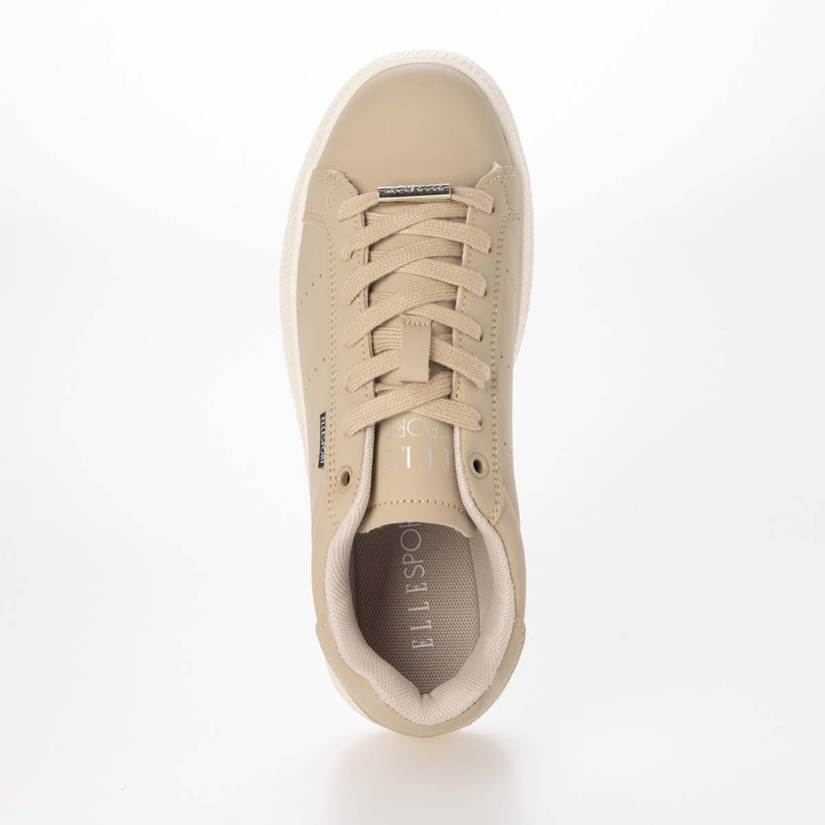 【ユニセックス】エル スポーツ ELLESPORT 2.5cmヒールのローテクコートスニーカー ESP14510 BEIGE 23.0