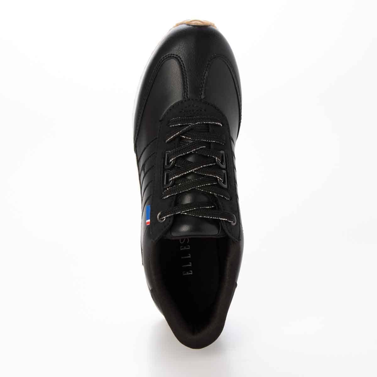 【ユニセックス】エル スポーツ ELLESPORT クイックフィットローテクスニーカー ESP14511 BLACK 23.0